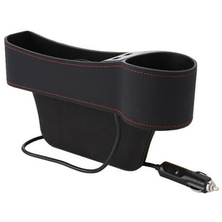 USB Chargeur voiture Seat Crevasse Boîte de rangement Seat Gap Filler  Organisateur Catcher Box