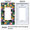 thumbnail image 3 of Yayeee Rocker Switch Wall Plate 1-Gang 4.6"x2.9" Home Decorative Outlet Cover, Colorful Toucans Pattern, 3 of 6