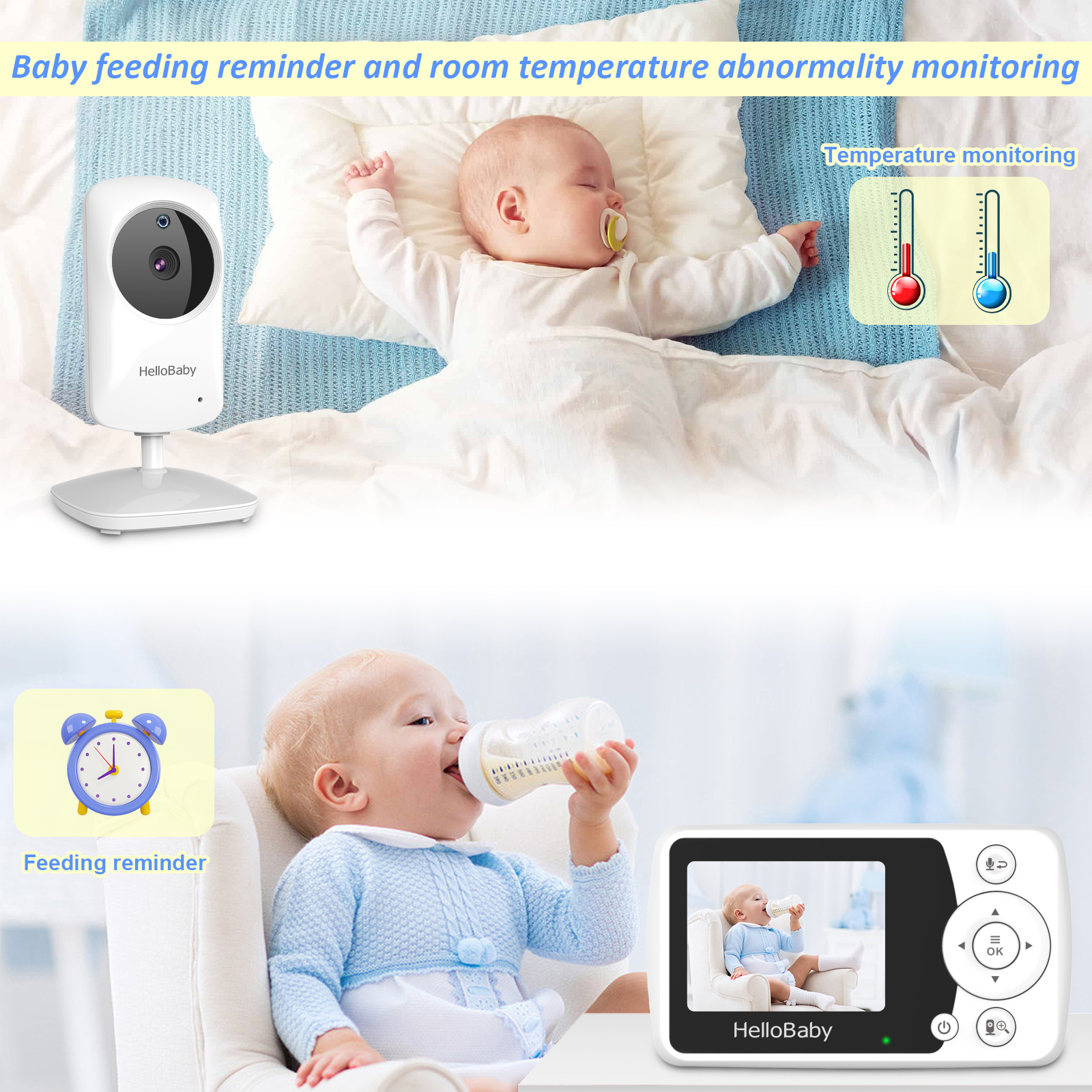 HelloBaby HB31 Video Baby Monitor with Night Vision photo 7
