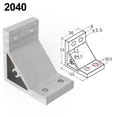 thumbnail image 4 of 90 Degree Corner Angle Bracket Connection Joint Fastener for Aluminum Profile 2040, 4 of 9