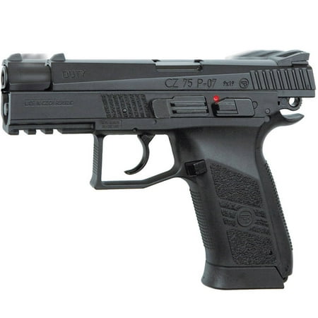 ASG CZ 75 P-07 Duty Airgun, Black with Blowback (Best Bb Gun For Small Game)