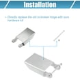 thumbnail image 5 of 2 Set Front Storage Lid Replacement Hinge Kit for Polaris Sportsman 450 570 850 2015 2016 2017 ATV Aluminum Brackets, 5 of 7