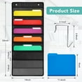 DFantiX 6 Pockets Door Hanging File Folder Organizer with 6 Removable