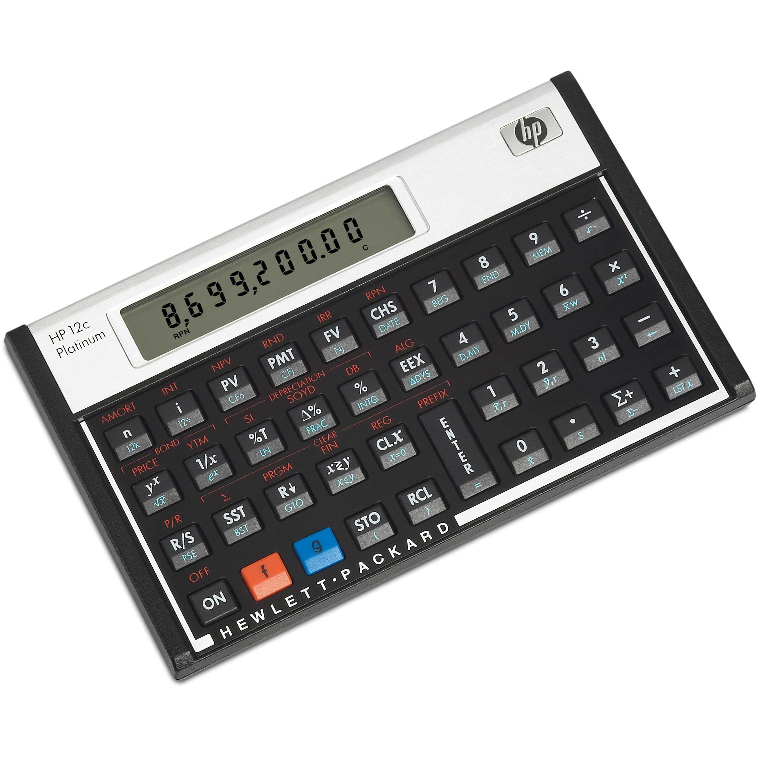 HP 12C Financial Calculator, 10-Digit LCD, 120+ Functions