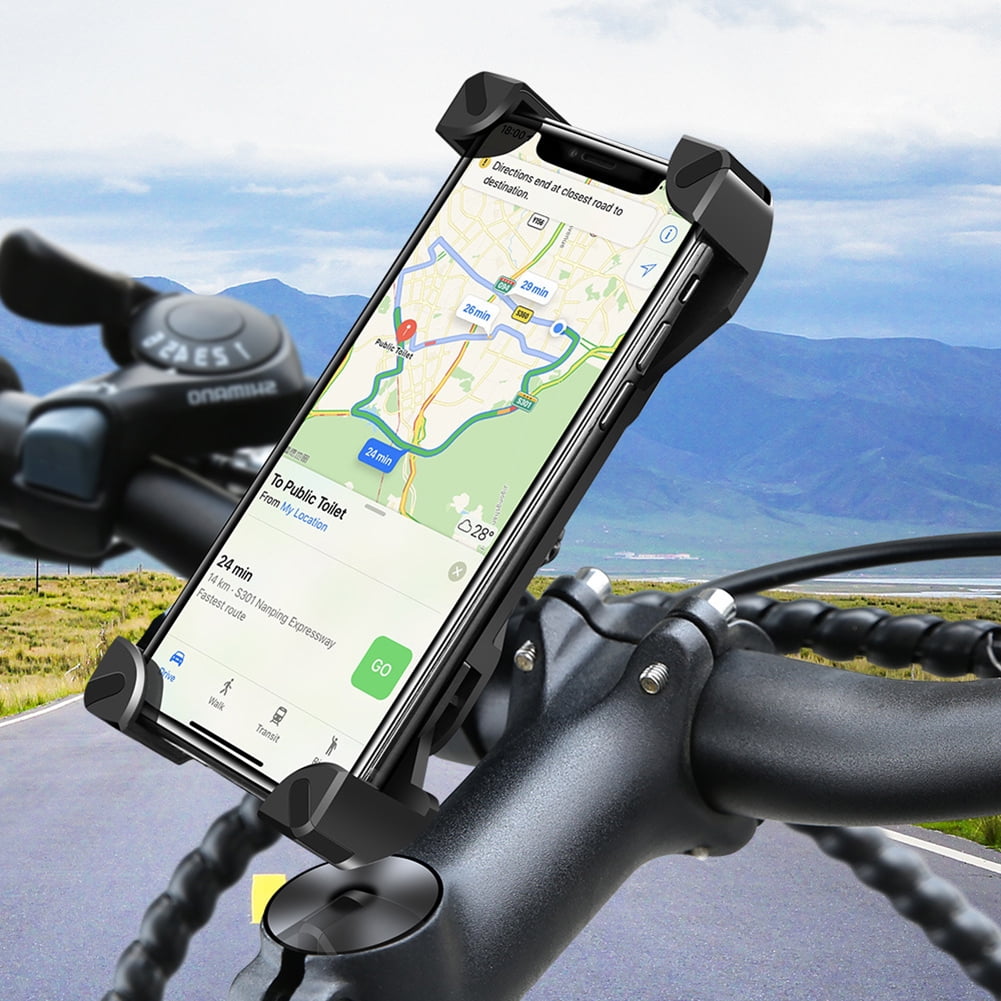The perseids Universal Bike Mount for cell phone Support 360 Rotation for Motorcycle Road Mountain Bike scooter Anti Vibration Bicycle Mobile Phone Holder Handlebar Mount for iPhone X XS XR 8 Plus 7 6s Samsung and 3.5-6.5 Smartphones 
