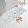 thumbnail image 2 of Pioneer Flower Floral Print Pattern Bathroom Rugs Mat, Non Slip Microfiber Bathroom Rug with Rubber Backing, Soft Mats for Bathroom Floor Tub Shower, 24"x60", 2 of 5