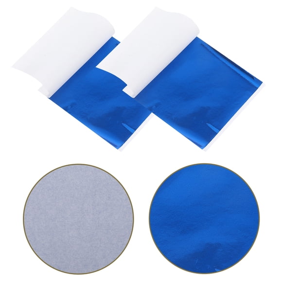 unbranded 50Ud Papel Foil Azul Imitación Para De Muebles Y Artesanía