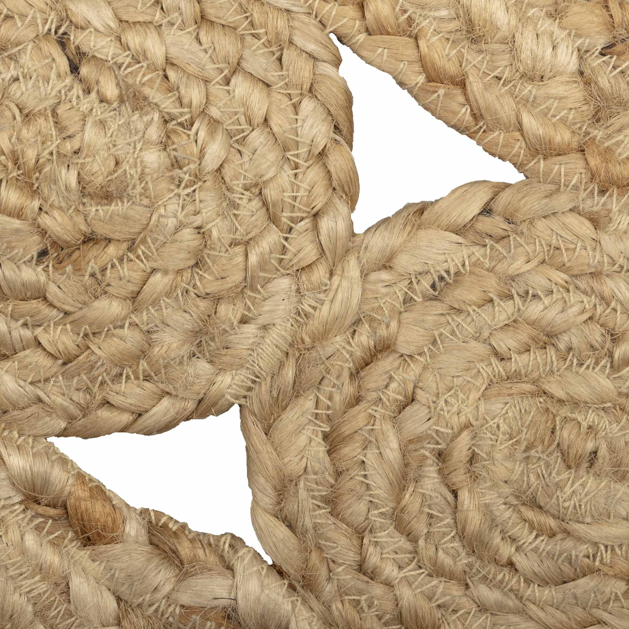 VHC Brands Celeste Oval Jute Rug for Kitchen Living Room Indoor Outdoor Farmhouse Decor Braided Natural Fiber Boho Rugs 36x60"