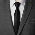thumbnail image 2 of Nuevo diseño de corbata preanudada con cremallera para hombre o mujer, color liso, estrecha, de poliéster, 5 cm, 8 colores., 2 of 4