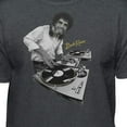 thumbnail image 2 of Teelocity Bob Ross DJ Graphic T-Shirt (Medium - Standard Fit, Charcoal Heather), 2 of 4