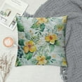 thumbnail image 2 of Creowell  Succulent Plants Throw Pillow Covers - Eucalyptus Plam Leaf Pillow Cases Tropical Floral Pillowcase Summer Sage Green Plants Cushion Cover for Bedroom Sofa Office 20x20in, 2 of 5