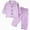 G819-Light Purple, variant on HFHAPW Girls Satin Long Sleeve Button-Down Pajamas Set Sleepwear Loungewear,4-5 Y