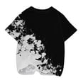 thumbnail image 4 of WRKEKC Girls T-Shirts, Summer Tops for Girls, Girls' and Boys' Summer Casual Comfortable Heart Print Round Neck Short Sleeve Soft T-Shirts, 4 of 4