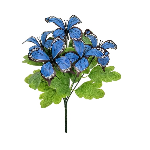 Blue Easter Cutouts Blue Plastic Holiday Party Bouquet Accessories For Vase Table Centerpiece Spring Decor 11.0X7.9X1.6 Inches
