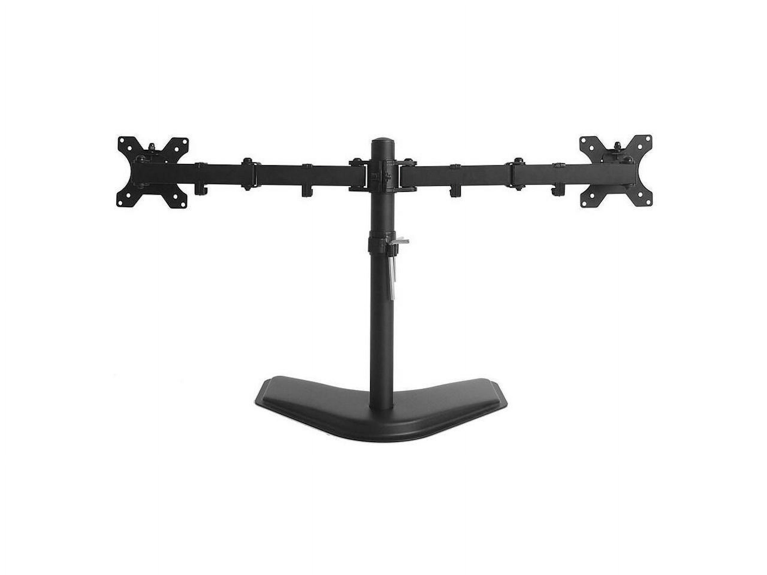Amer 2XS Desk Mount for Monitor, Display Screen - Black - Height Adjustable - 2 Display(s) Supported - 13" to 32" Screen Support - 22.05 lb Load Capacity - 75 x 75, 100 x 100 - VESA Mount Compatible