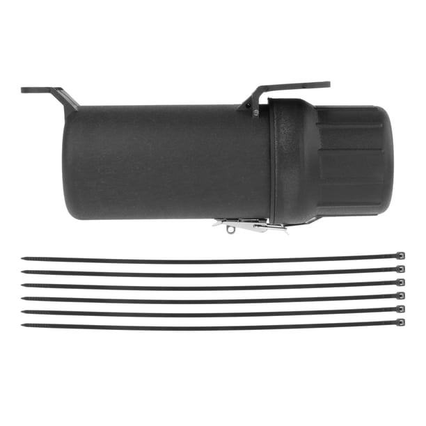 Tubo de herramientas para motocicleta Accesorio universal negro multifuncional Fácil de instalar 1x grande con candado
