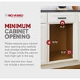 thumbnail image 4 of Rev-A-Shelf Double 27 Qt Pull Out Trash Containers, Gray, 54WC-1527SC-17-1, 4 of 10