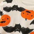 thumbnail image 5 of Odeerbi Kids Boys Girls Halloween Pumpkin Long Sleeve T-Shirts Fall Winter Cotton Base Tops Children's Fashion Loose Pumpkin Print Pullover Round Neck Top Shirt Multicolor, 5 of 9
