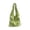 Green, variant on Boho Crochet Heart Tote Bag, Knit Hollow Out Shoulder Purse Summer Beach Aesthetic Handbag，Green