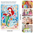thumbnail image 3 of 24PCS Ariel Stickers for Kids Make Your Own Princess, Girls Make a Face Stickers, Classroom Rewards, Art Craft Party Supplies, 3 of 3
