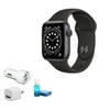 Apple Watch Series 6 (GPS, 40mm, Black Sport Band)- Kit with USB Adapter (New-Open Box)