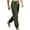 Army Green, variant on Mens Casual Pants Drawstring Elastic Waist Work Pants Summer Fashion Loose Fit Outdoor Athletic Trousers with Pockets
