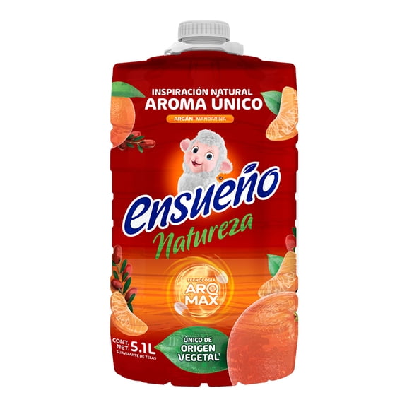 Suavizante de telas Ensueño Naturaleza argán mandarina 5.1 l