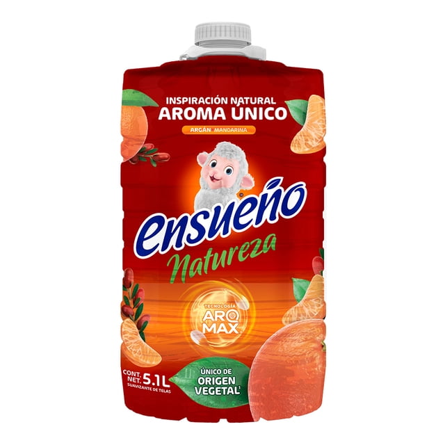 Suavizante de telas Ensueño Naturaleza argán mandarina 5.1 l
