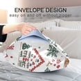 thumbnail image 4 of Yayeee Pillowcase Standard Size Set of 2 Satin Wrinkle Resistant Pillow Case, Beige Nordic Christmas House, 4 of 7