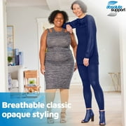 4XL Extra Wide Compression Leggings for Women 20-30mmHg - Navy, 4X-Large