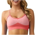 thumbnail image 4 of ALLLIST Womens Sports Bras Cross Back High Impact Red Bralette Wireless Plain Ladies Sports Bras Size XS-L, 4 of 4