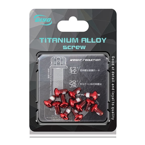 Mtb Mountain Bike Stainless Disc Brake Rotor Bolts (12 Pack) M5 X 9mm, T25 Torx