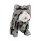thumbnail image 2 of Figura de juguete interactiva de peluche, animal de compañía realista, divertida y multiusos, mascota electrónica con repetición de grabación para Gris, 2 of 8