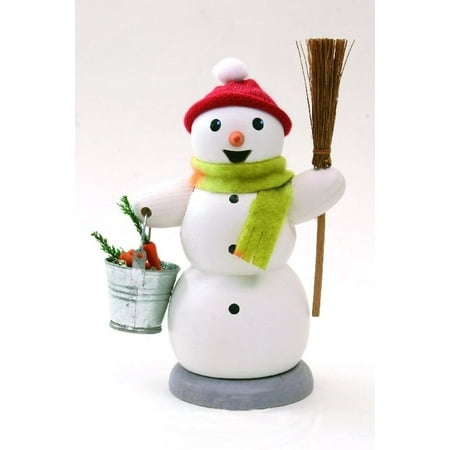 - Snowman with Bucket German Christmas Incense Smoker Made in Germany New Burner