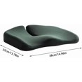 thumbnail image 4 of Memory Foam Seat Cushion Ergonomic Cushions Pad Pillow with Washable Cover Pressure Relief Seat Pad for Hip Pressure Relief Support Pillow for Long Sitting Car Travel and Wheelchair (Yellow), 4 of 8