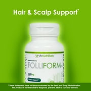 VH Nutrition FOLLIFORM DHT Blocker for Men & Women 1500mg - يدعم نمو الشعر الصحي ، فروة الرأس الصحية ، علاج تساقط الشعر الأقصى للقوة - 60 كبسولة