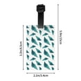 thumbnail image 4 of Luggage Tags for Suitcases, Dark Green Conch Leather Bag Luggage Tags ID Label Tags Privacy Protection Travel Bag Labels, 4 of 6