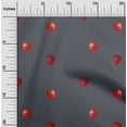 thumbnail image 1 of oneOone Viscose Chiffon Fabric Strawberry Fruit Decor Fabric Printed BTY 42 Inch Wide, 1 of 4
