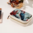 thumbnail image 7 of Woodpecker Velvet Portable Earring Organizer Box with Removable Compartment - Ideal Travel Organizer and Jewelry Box Gift, 7 of 7