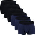 thumbnail image 1 of Charmo Men's Boxer Briefs Cotton Underwear Tag-Free Boxer Panties, 6 Pack, 1 of 6