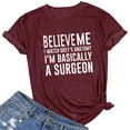 thumbnail image 2 of Birdeem Chemise Décontractée Mode Été pour Femmes Imprimé Lettres Manches Courtes Tee Tops, 2 of 3