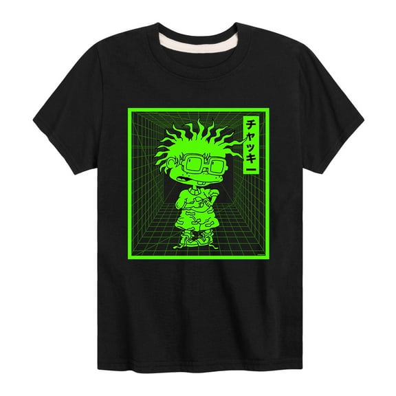 Rugrats - Chuckie Grid - Toddler And Youth Short Sleeve Graphic T-Shirt