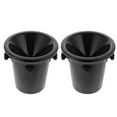 thumbnail image 1 of 2 escupideras redondas de doble asa para vino, de plástico, para cata de vino, cubo de hielo, accesorios (negro), 1 of 6