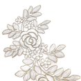 thumbnail image 3 of paire De Cols En Tissu Doubl D'organza - Or Blanc Pour La Couture, Taille Unique, 3 of 5
