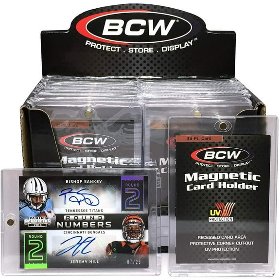 Box of 20 BCW Magnetic Card Holders - 35 Pt.