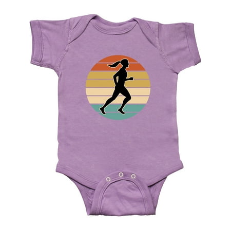 

Inktastic Running Gift Female Runner Gift Baby Girl Bodysuit