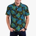 thumbnail image 1 of Fotbe Polo de Golf pour Hommes Motif Jeu – Chemise de Golf Respirante avec Col Boutonné-Moyen, 1 of 6