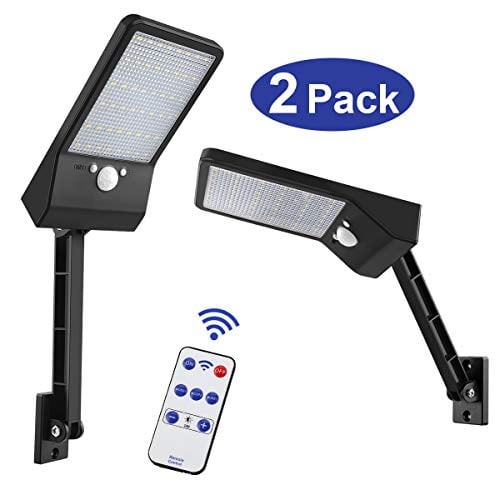 Aqonsie 48 Led Remote Solar Lights Outdoor 180 Adjustable Angle Security Night Light Wireless Motion Sensor Control 3 Lighting Modes With Mounting Rod For Courtyard Deck Road Home 2 Pack Canada Aqonsie 48 Led Remote Solar Lights, Remote Motion Sensor For Outdoor Lights