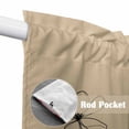thumbnail image 4 of Black Khaki Swag Valances for Windows, Kitchen Curtains 36 Inch Length 2 Panels Set, Spring Flora Short Curtains for Small Windows Rod Pocket Cafe Curtains Drapes 28"x36", 4 of 8