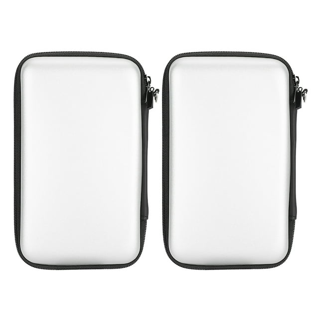 2Pcs Handheld Game Console Carrying Case, Portable Storage Bag Travel Case for 3DSXL 3DSLL 3DS Handheld Game Consoles, Game Console Protective Hard Bag with 8 Game Card Slots